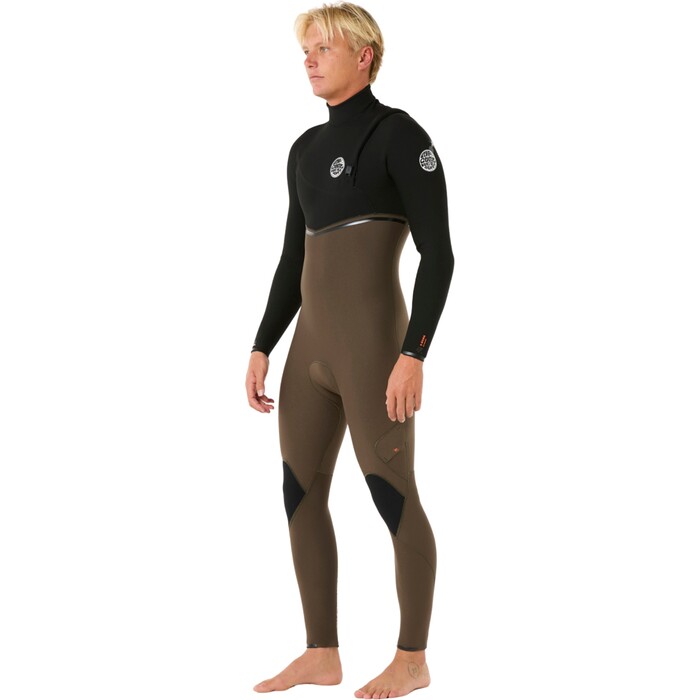 2024 Rip Curl Mens E-Bomb 4/3mm Zip Free Wetsuit 14TMFS - Deep Rock